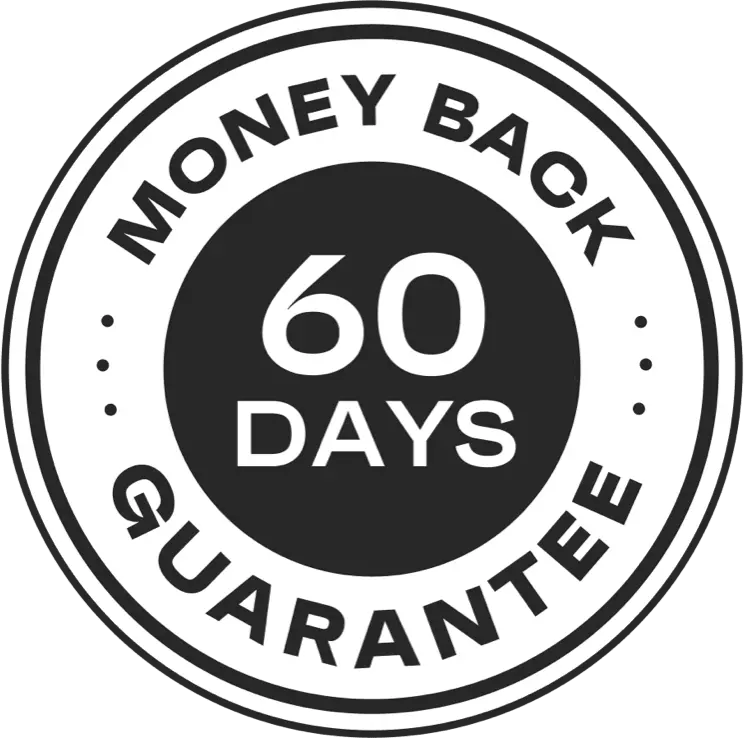 LottoChamp 60-day money-back guarantee badge